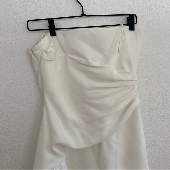 CINQ A SEPT Women's 10 White "Ella" Strapless Mini Dress - Picture 6 of 13